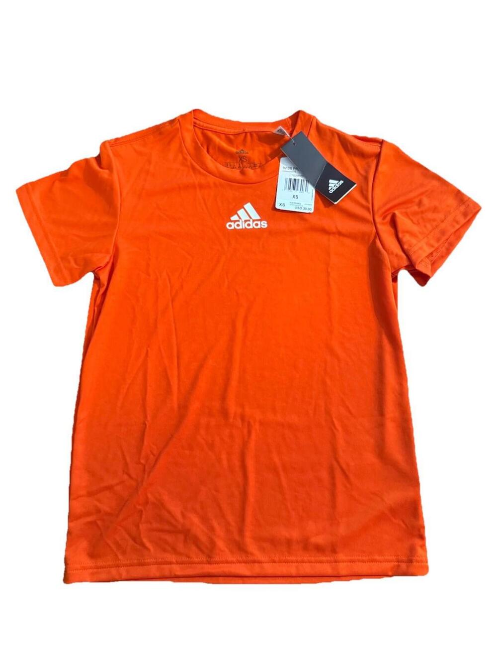 Adidas XS Orange T Shirt New With Tags Aeroready